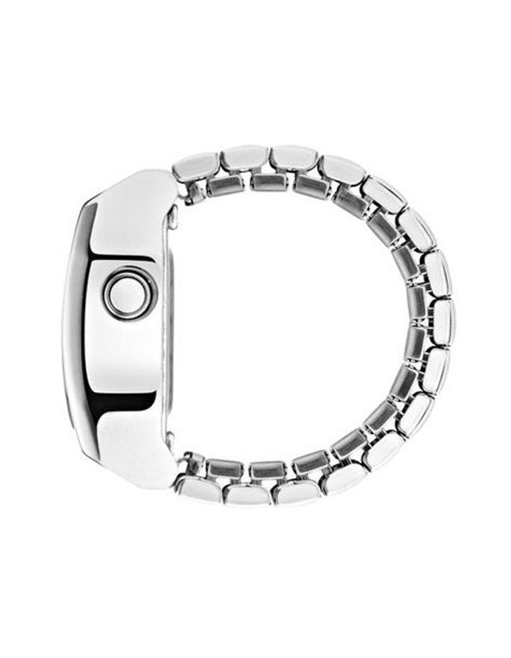 Digital Two Ring Watch AOST26037 in Silver