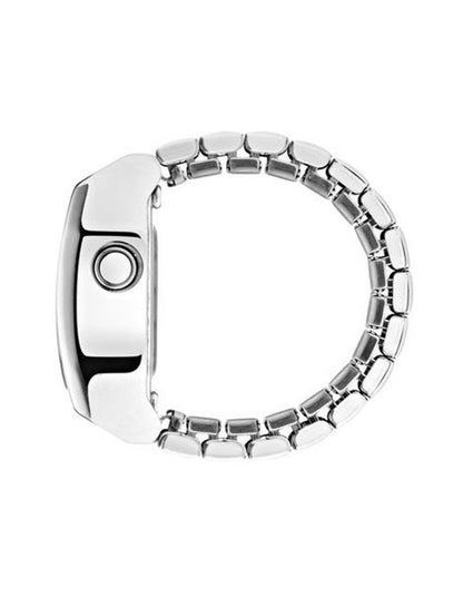 Digital Two Ring Watch AOST26037 in Silver