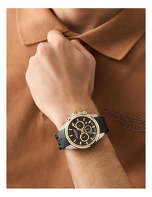 HLC Chronograph Solar MTRH2S605 Watch 44mm in Black/Brown