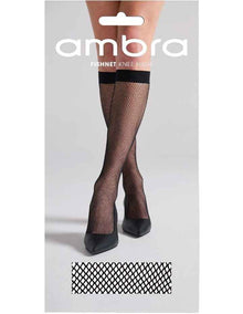 Knee High Fishnet Stockings in Black