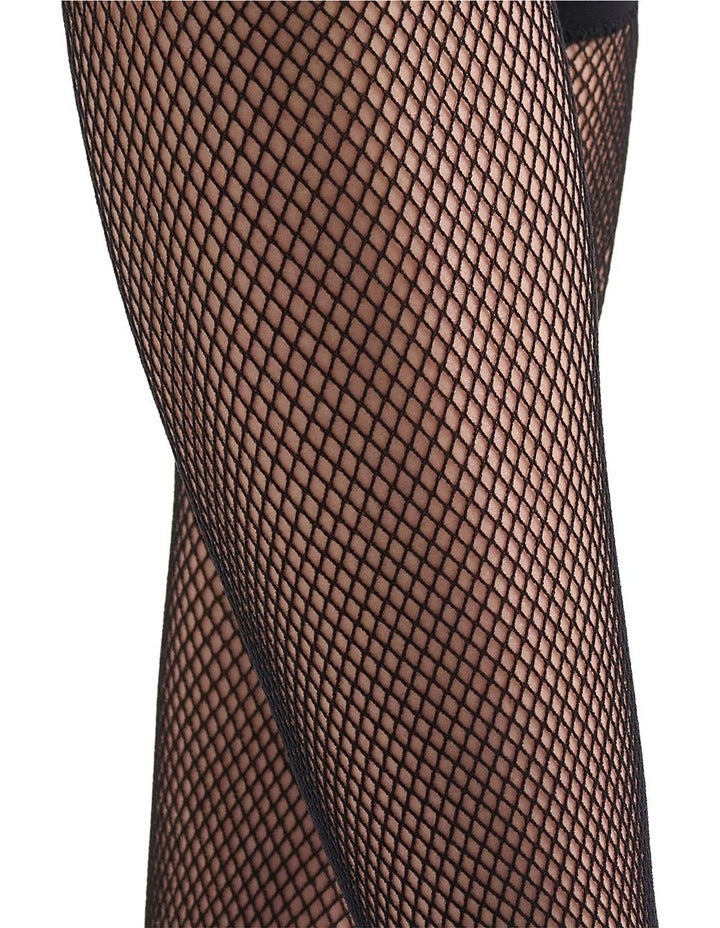 Knee High Fishnet Stockings in Black