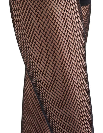 Knee High Fishnet Stockings in Black