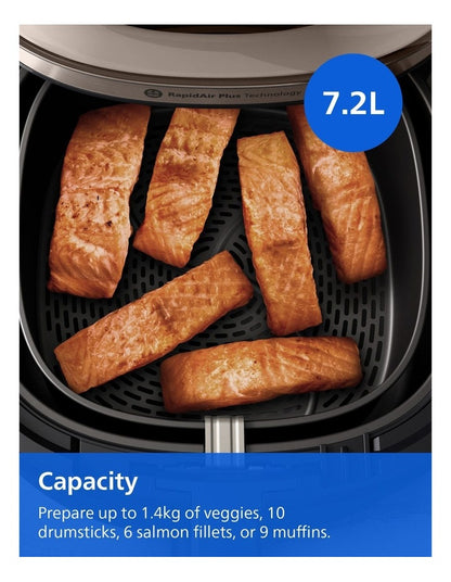 5000 Series XXL Steam Airfryer 7.2L in Black NA547/07