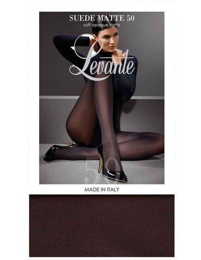Suede Matte Tights 50D in Carob