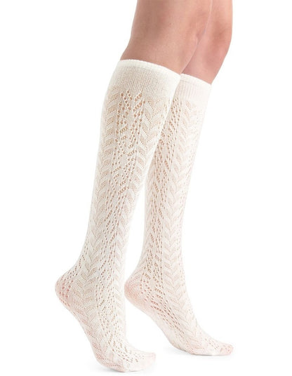 Ornella Rumi Knee High Sock in Creme