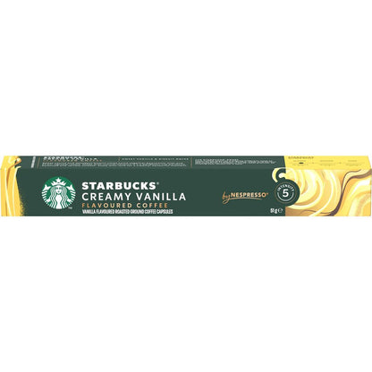 Starbucks by Nespresso Creamy Vanilla Coffee Pods 10 Pack