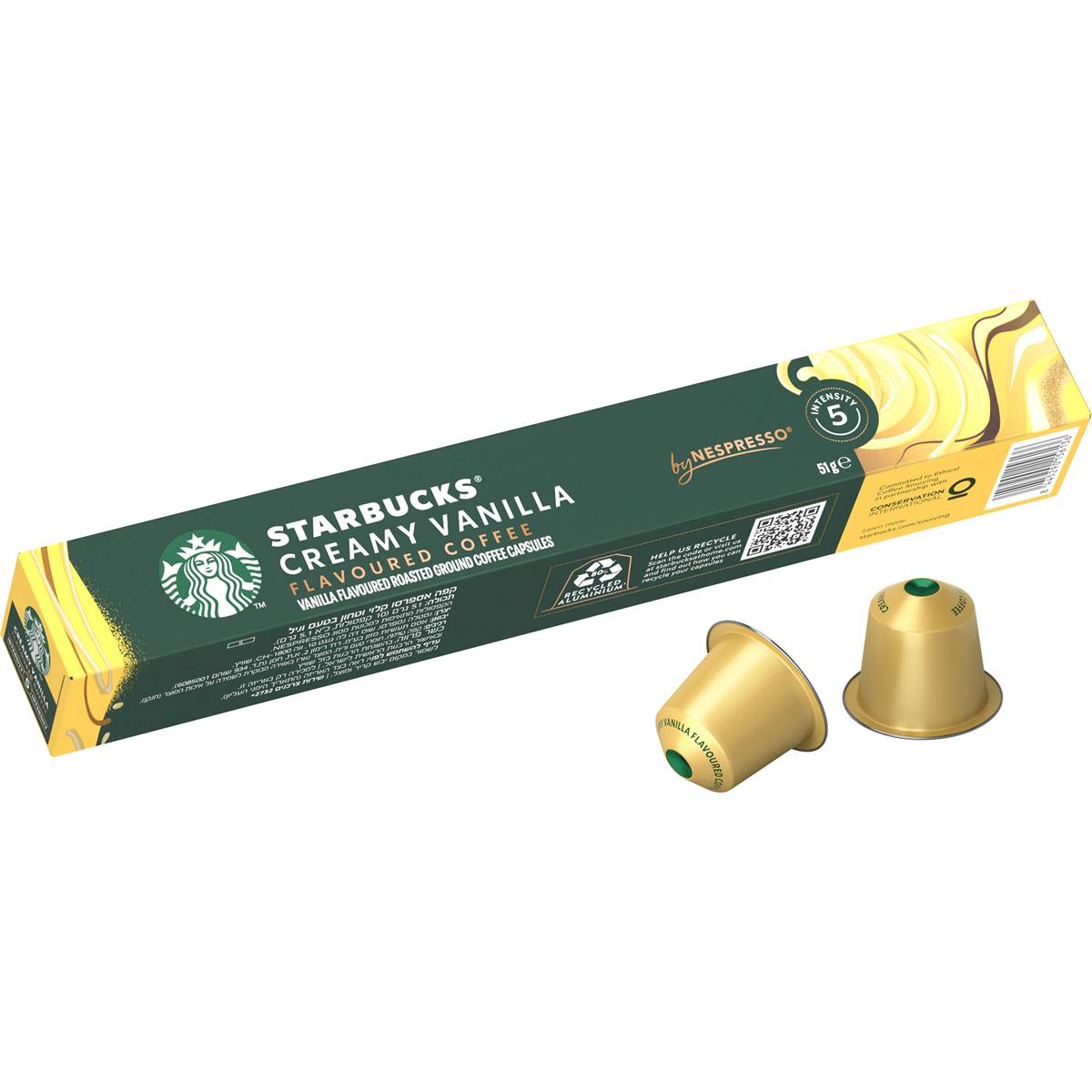 Starbucks by Nespresso Creamy Vanilla Coffee Pods 10 Pack