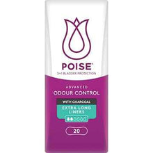 Poise Incontinence Liners Extra Long With Charcoal 20 pack