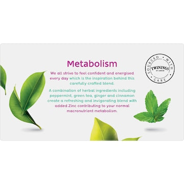 Twinings Live Well Metabolism+ Flavoured Infusions 20 pack