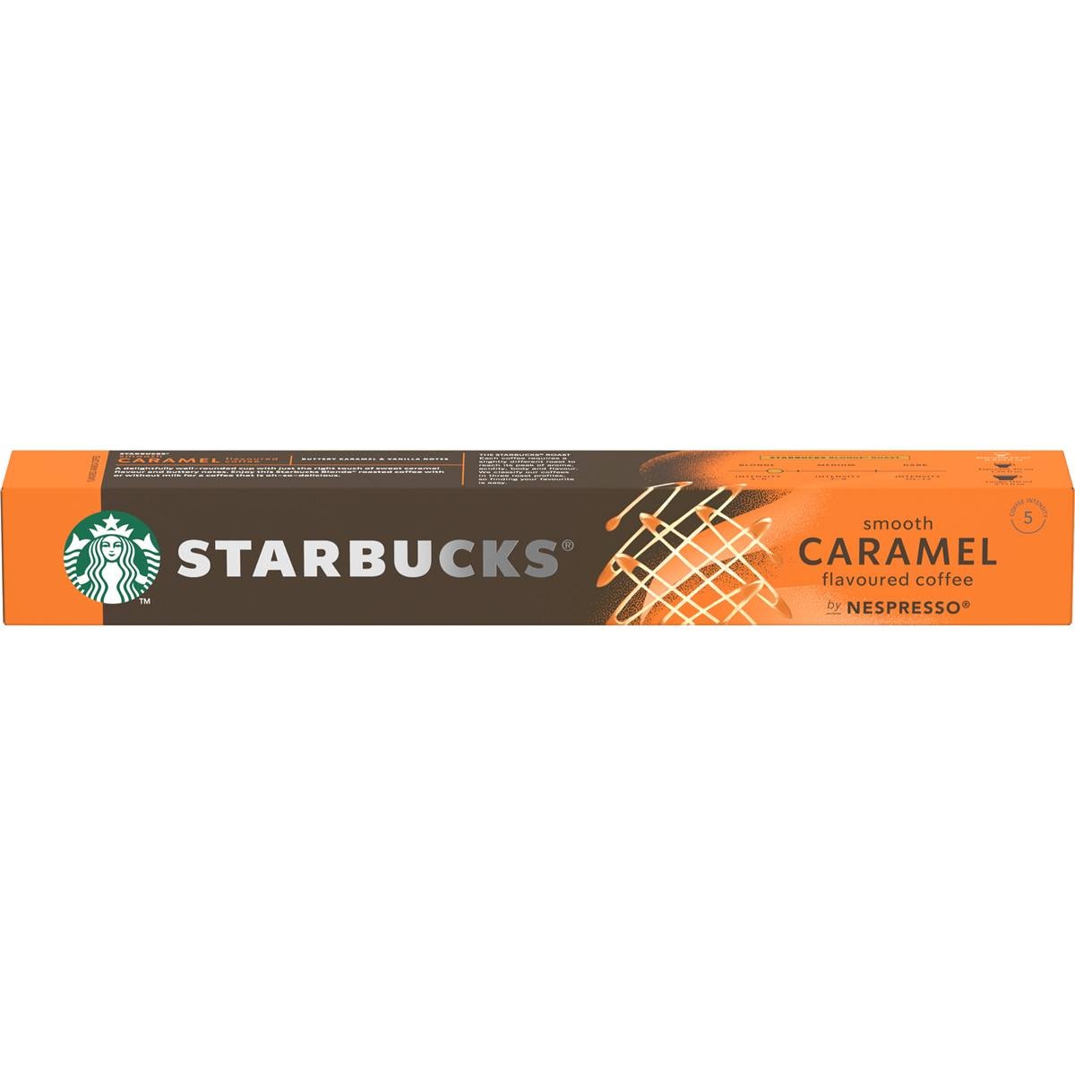 Starbucks by Nespresso Smooth Caramel Flavoured Coffee Pods 10 Pack