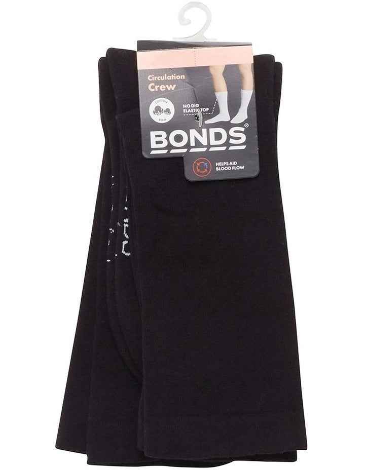Very Comfy Circulation Crew Socks Pack of 2 in Black_Bac