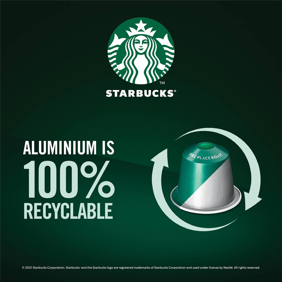 Starbucks by Nespresso Smooth Caramel Flavoured Coffee Pods 10 Pack