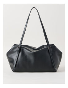 Billy Leather Tote Bag in Black