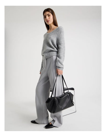 Billy Leather Tote Bag in Black