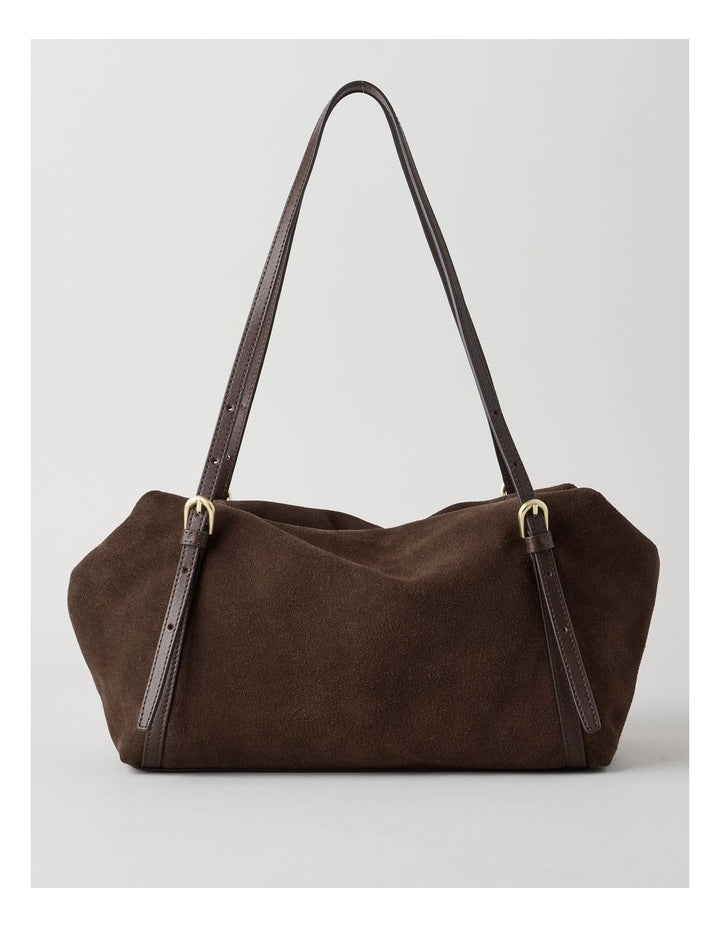 Billy Leather Tote Bag in Chocolate