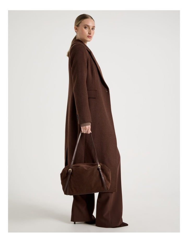 Billy Leather Tote Bag in Chocolate