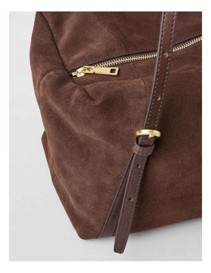Billy Leather Tote Bag in Chocolate