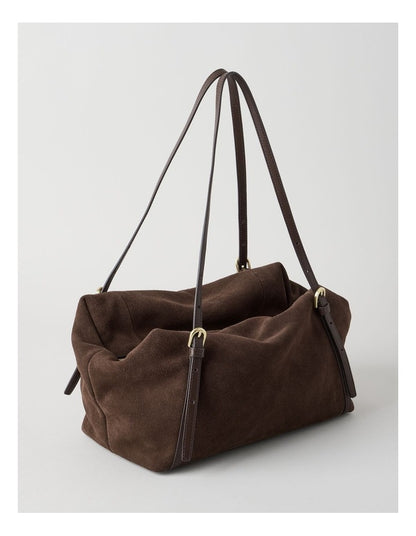 Billy Leather Tote Bag in Chocolate