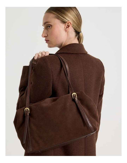 Billy Leather Tote Bag in Chocolate