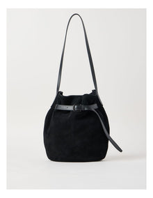Brooklyn Leather Shoulder Bag in Black