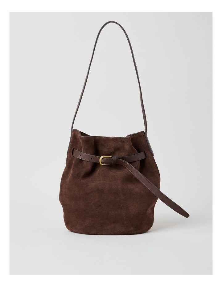 Brooklyn Leather Shoulder Bag in Chocolate