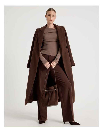 Brooklyn Leather Shoulder Bag in Chocolate