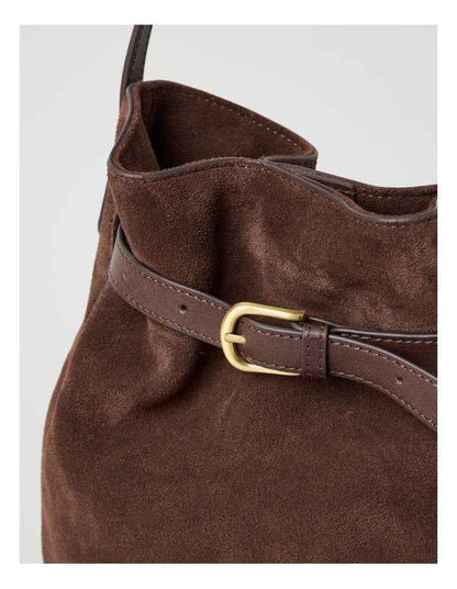Brooklyn Leather Shoulder Bag in Chocolate