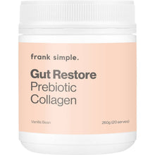 frank simple. Gut Restore Prebiotic Collagen Vanilla Bean Tub 260g