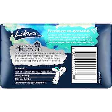 Libra Panty Liners Double 2 In 1 25 pack