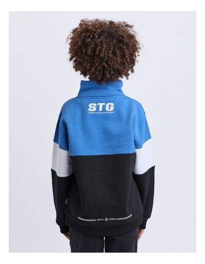 Fracture Quarter Zip Sweater in Multicoloured