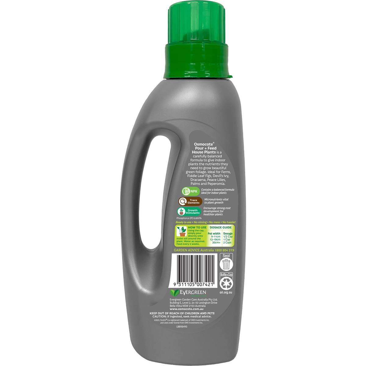 Scotts Osmocote Pour + Feed House Plants Liquid Fertiliser 750ml