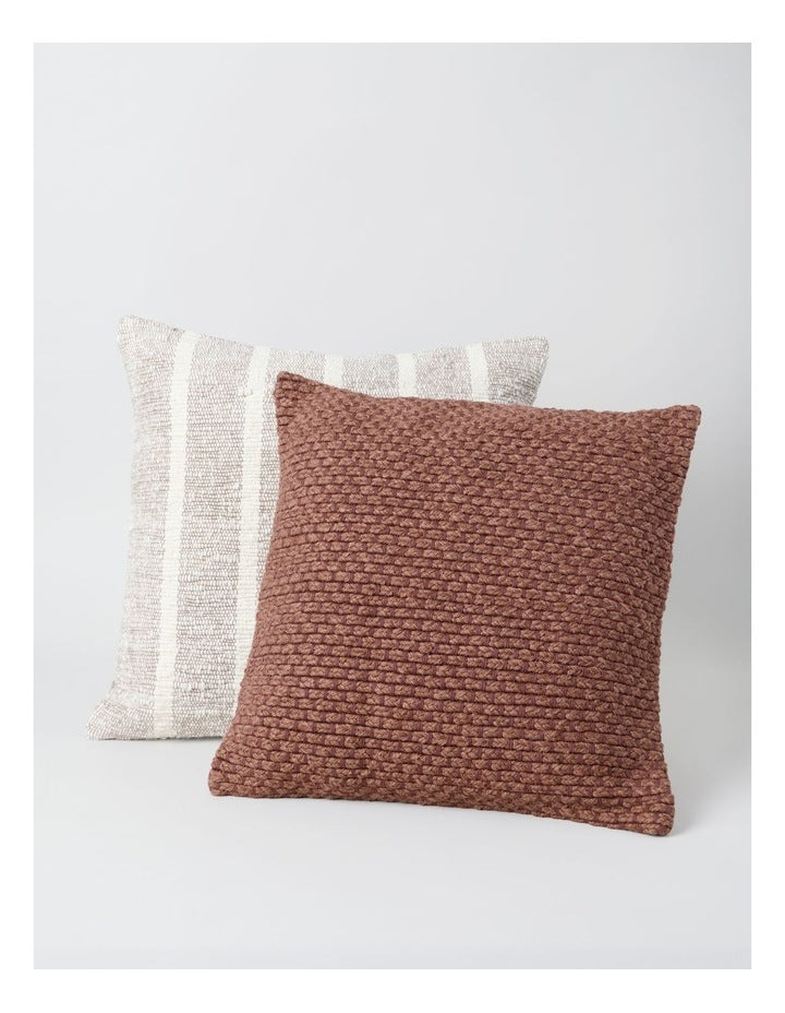 Macedon Cushion in Chocolate