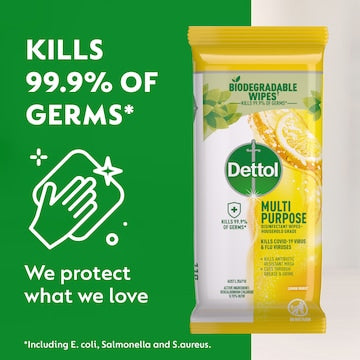 Dettol Multipurpose Disinfectant Cleaning Wipes Lemon 110 pack