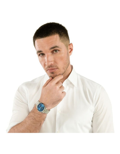 Cheswick Stainless Steel Dial Watch in Blue