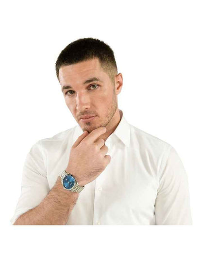 Cheswick Stainless Steel Dial Watch in Blue