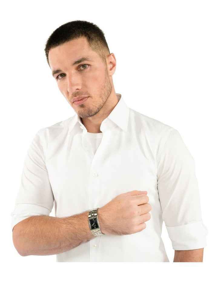 Strivo Stainless Steel Dial Watch in Black