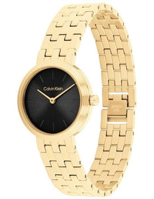 Forme Ionic Plated Thin Steel Dial Watch in Black