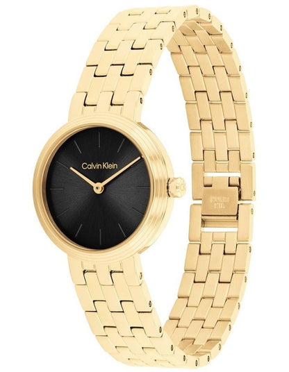 Forme Ionic Plated Thin Steel Dial Watch in Black