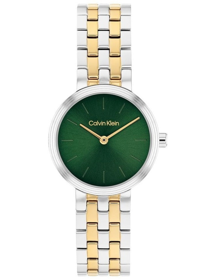 Forme Stainless Steel & Ionic Plated Thin Steel Dial Watch in Green