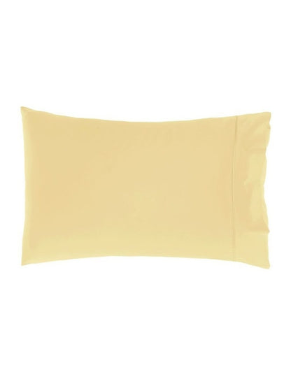 Augusta Cotton Sateen Standard Pillowcase 500TC in Daffodil