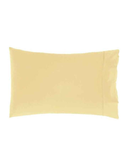 Augusta Cotton Sateen Standard Pillowcase 500TC in Daffodil