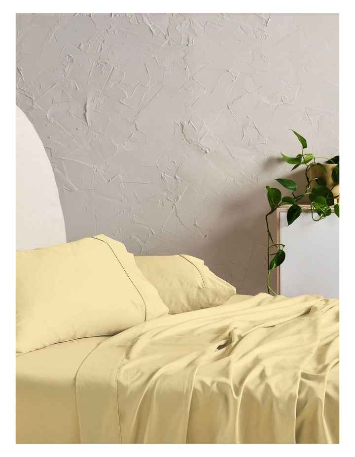 Augusta Cotton Sateen Standard Pillowcase 500TC in Daffodil