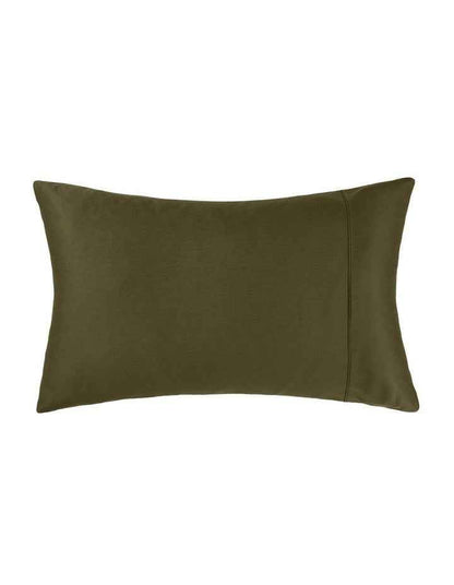 Augusta Cotton Sateen Standard Pillowcase 500TC in Olive