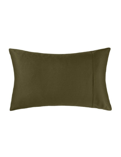 Augusta Cotton Sateen Standard Pillowcase 500TC in Olive