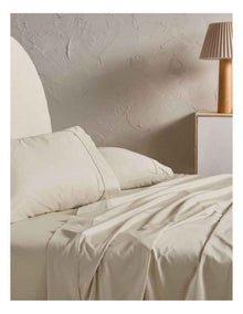 Augusta Cotton Sateen Standard Pillowcase 500TC in Natural