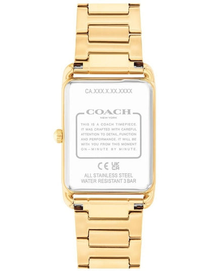 Elliot Ionic Plated Thin Steel Silver Dial Watch in White Gold