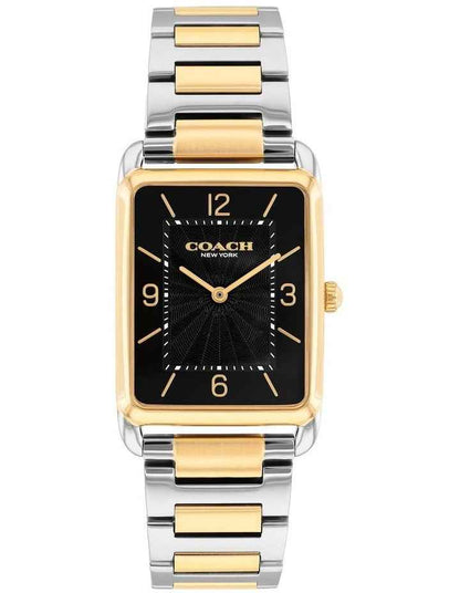 Elliot Stainless Steel & Ionic Plated Thin Steel Dial Watch in Black
