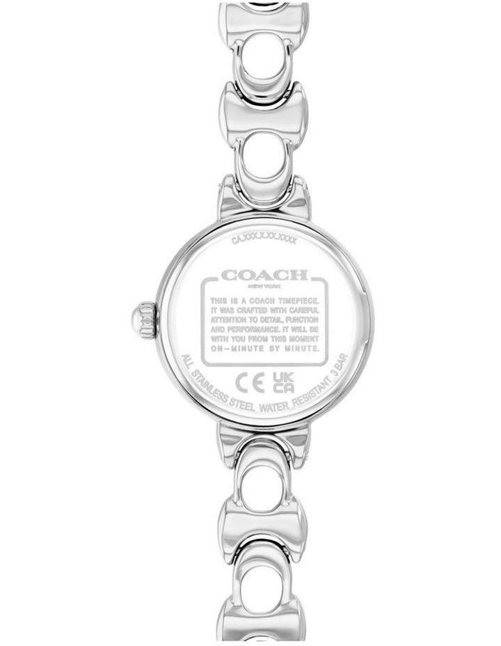Iris Stainless Steel Dial Watch in White
