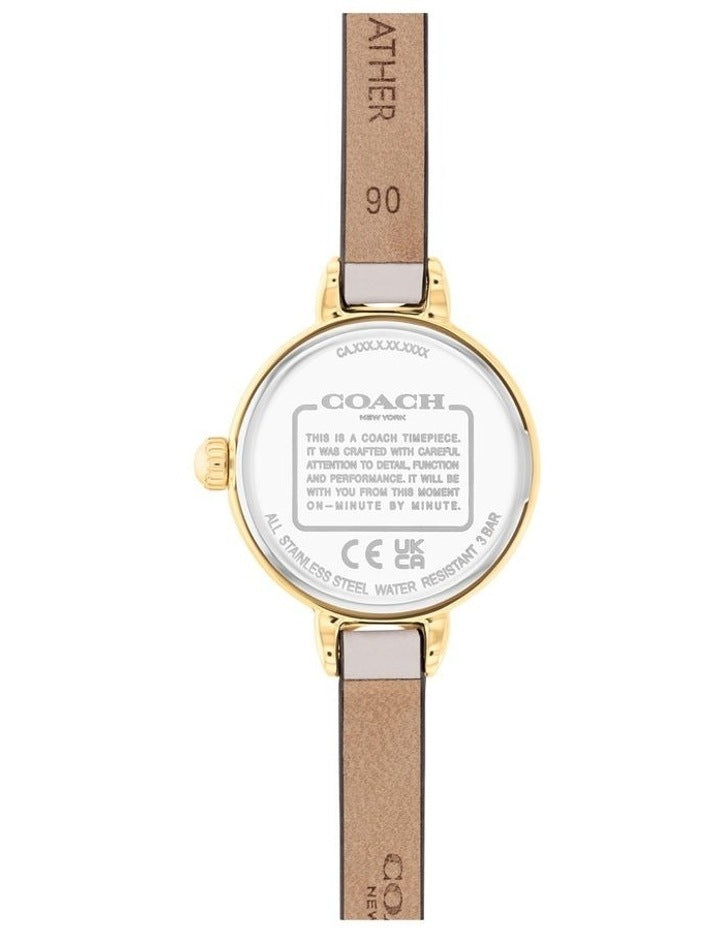 Iris Chalk Calfskin Dial Watch in Chalk