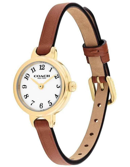 Iris Saddle Calfskin Dial Watch in White